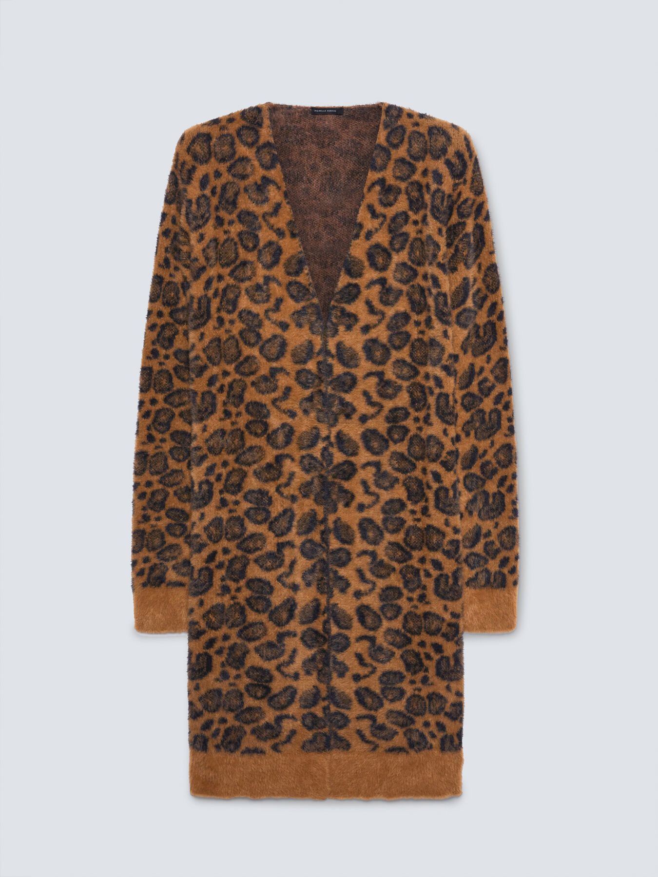 Cardigan femme manches longues motif animalier