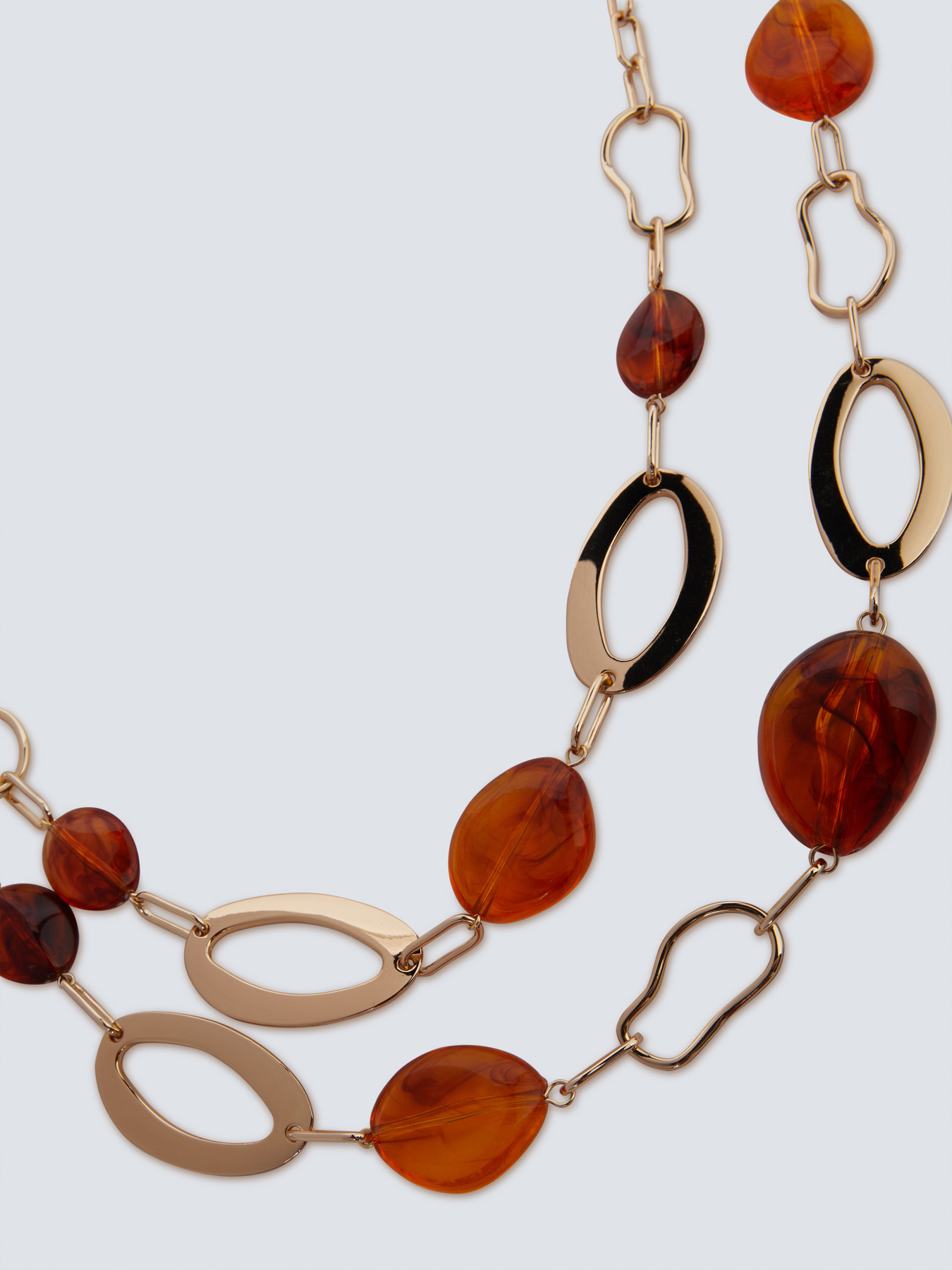 Collana doppia con catena e ciondoli image number 1