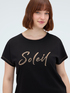 T-shirt en coton avec inscription Soleil image number 3