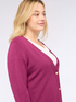 Cardigan scollo a V con bottoni image number 3