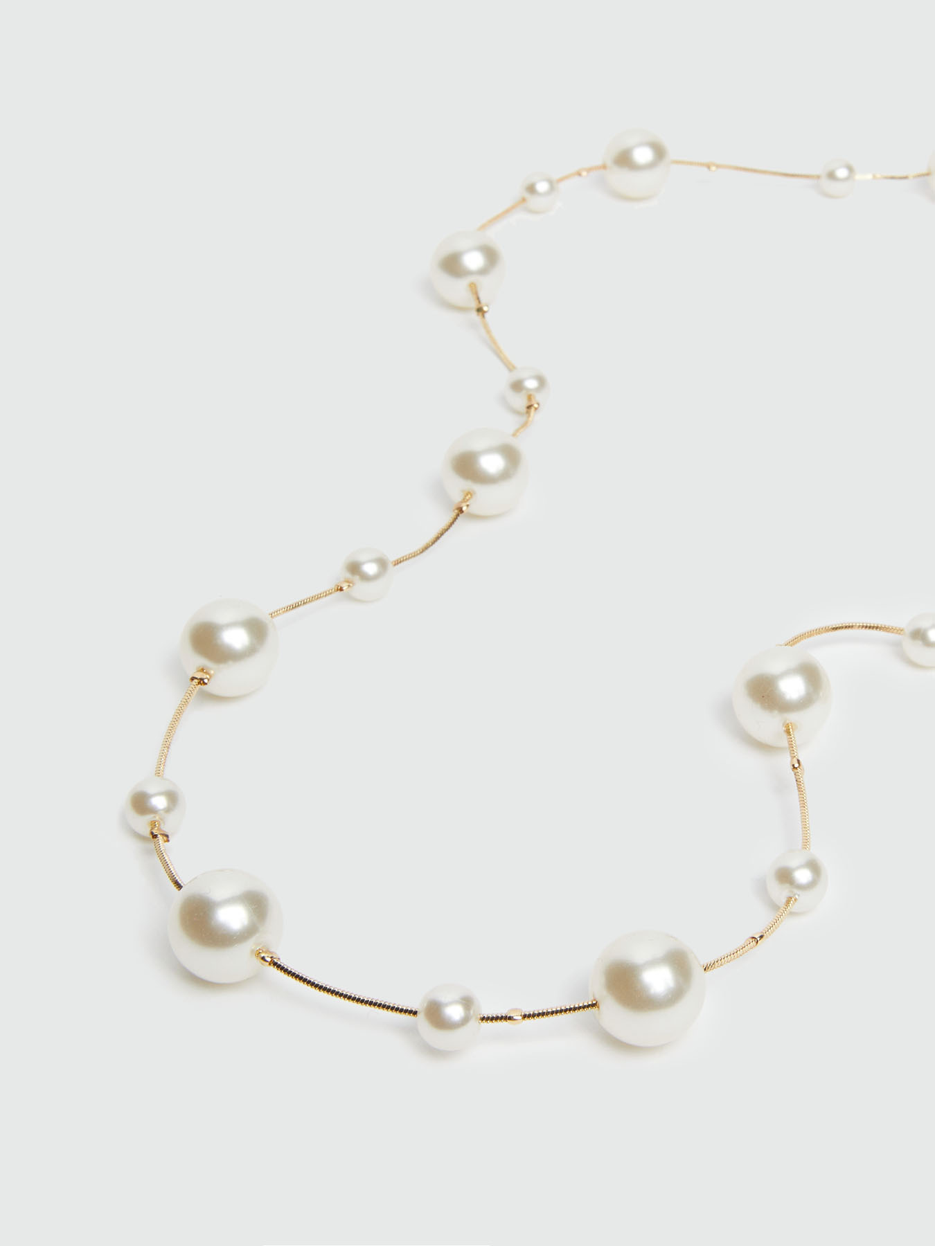 Collar largo con perlas image number 1