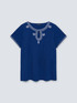 T-shirt con ricami etnici image number 4