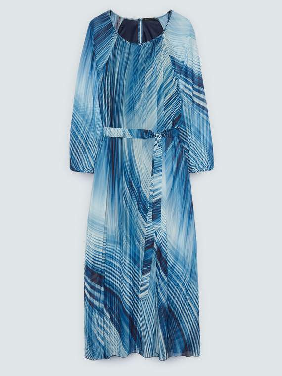 Bedrucktes langes Kleid