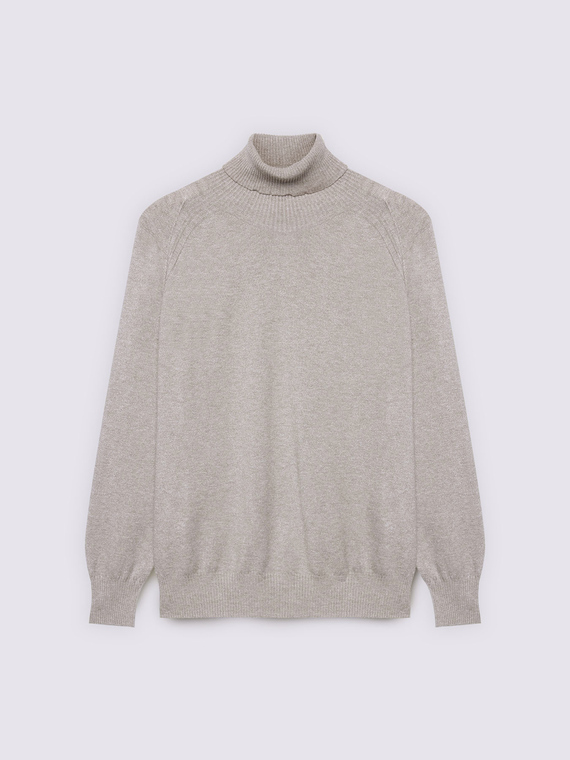 Viscose blend turtleneck sweater