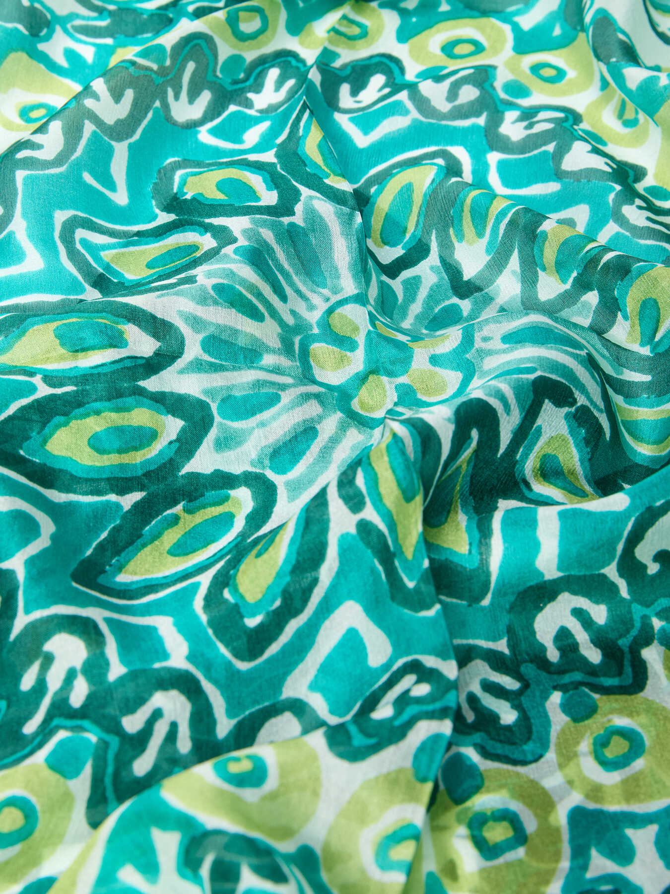 Foulard stampato in seta image number 2