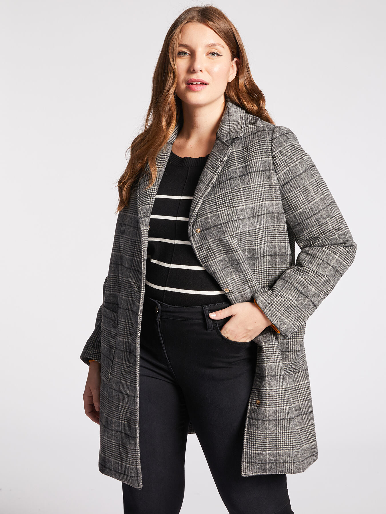 Manteau avec insert en nylon image number 3