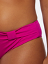 Bikini de color liso con parte delantera cruzada image number 3