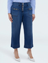 Cropped jeans with chain detail on pockets image number 2