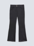 Stretch fabric flared trousers image number 3