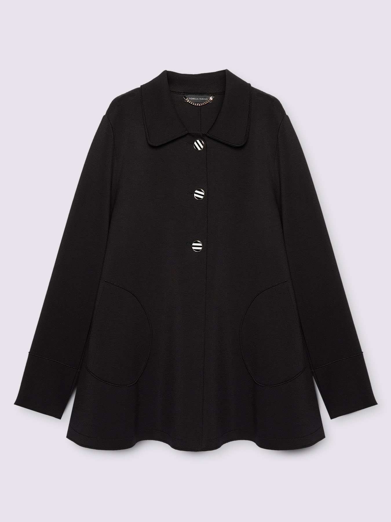 Scuba jacket with decorative buttons image number 4