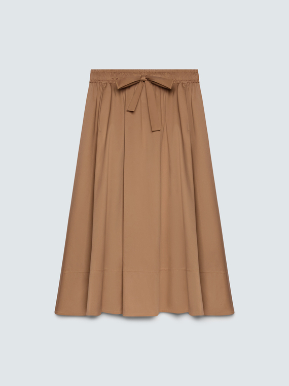 Jupe longue avec n&oelig;ud &agrave; la taille