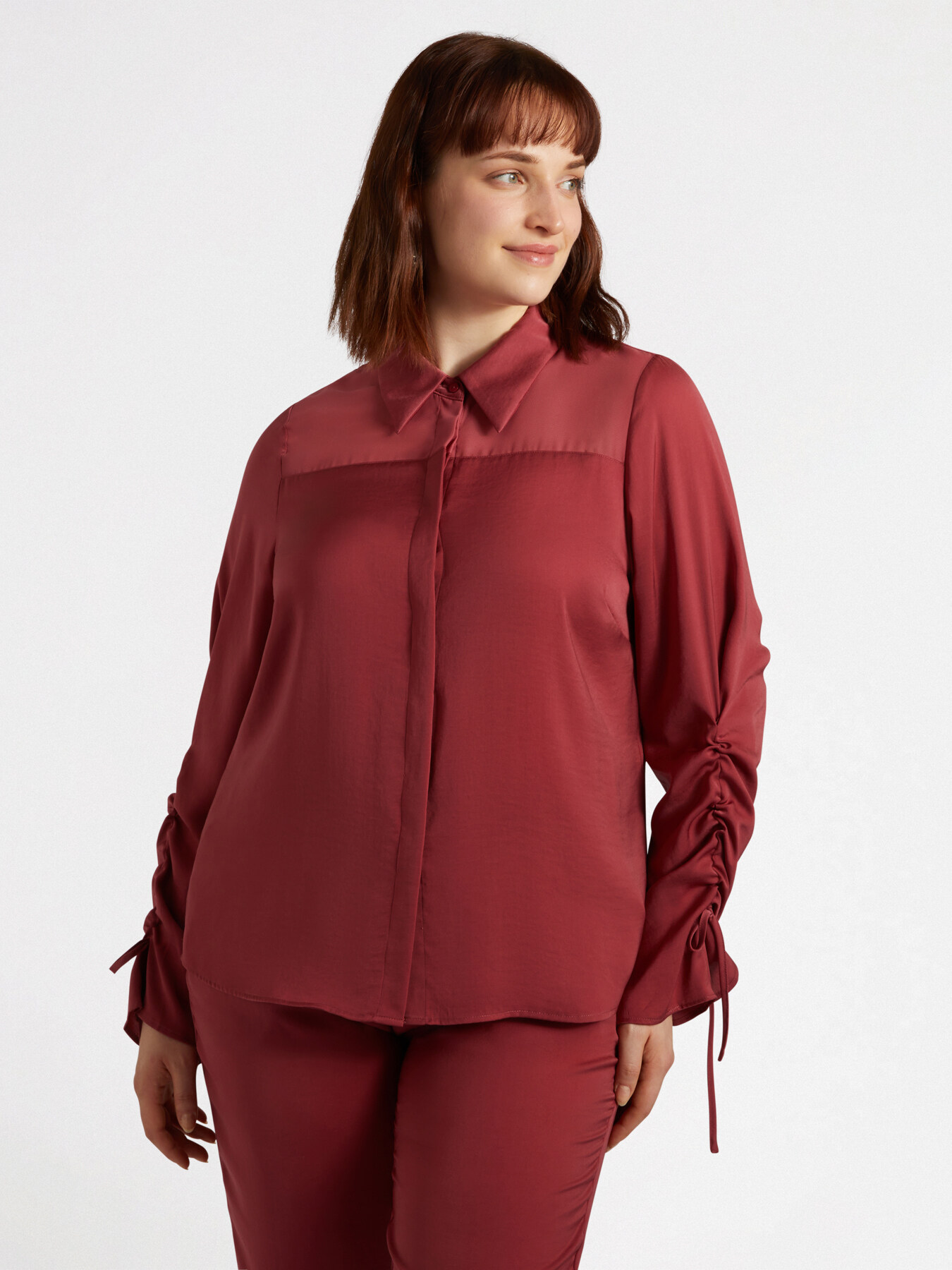 Satin shirt image number 0