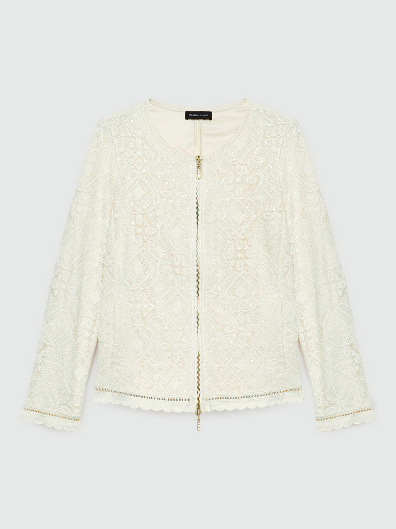 Short macram&eacute; lace jacket image number 4
