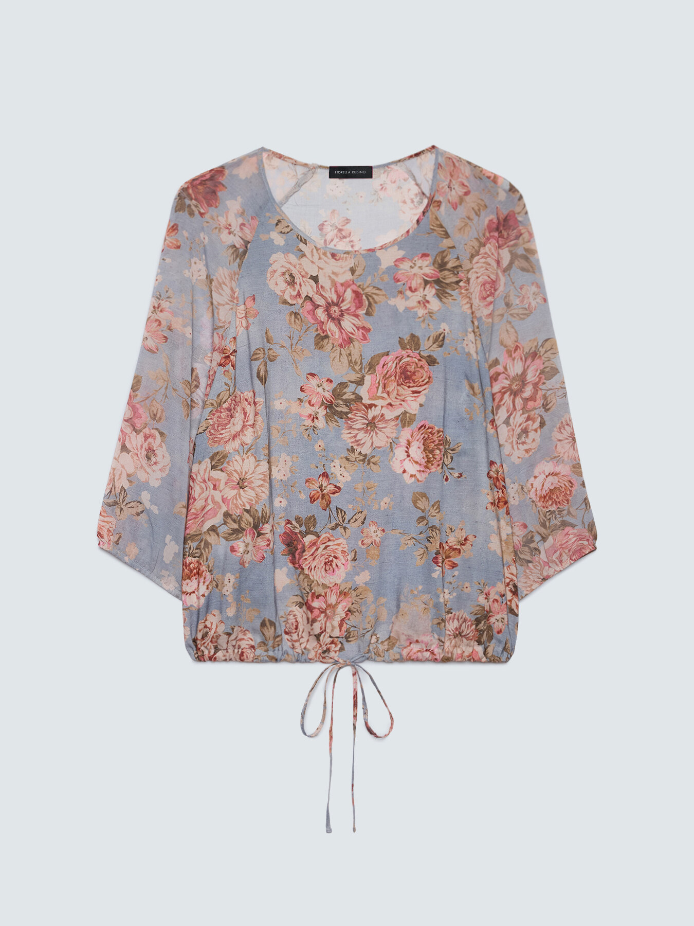 Blusa con estampado floral de viscosa image number 4