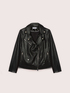 Biker jacket with asymmetrical zip image number 4