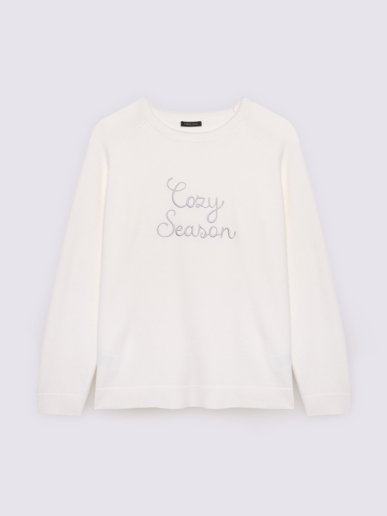 Maglia girocollo con ricamo Cozy Season image number 4