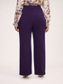 Palazzo pants in knit fabric image number 1