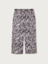 Relaxed fit printed viscose trousers image number 3