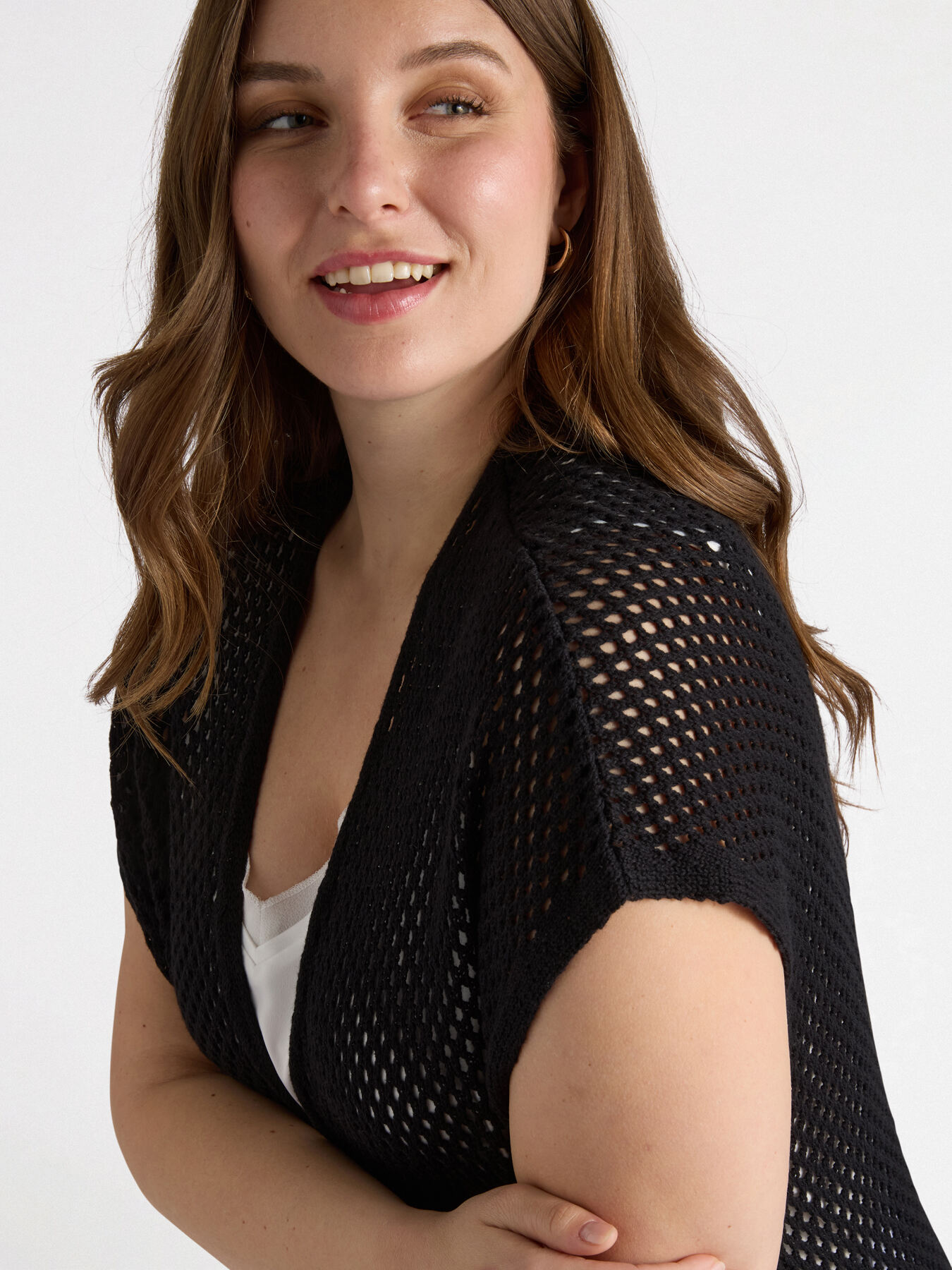 Netted cardigan image number 3