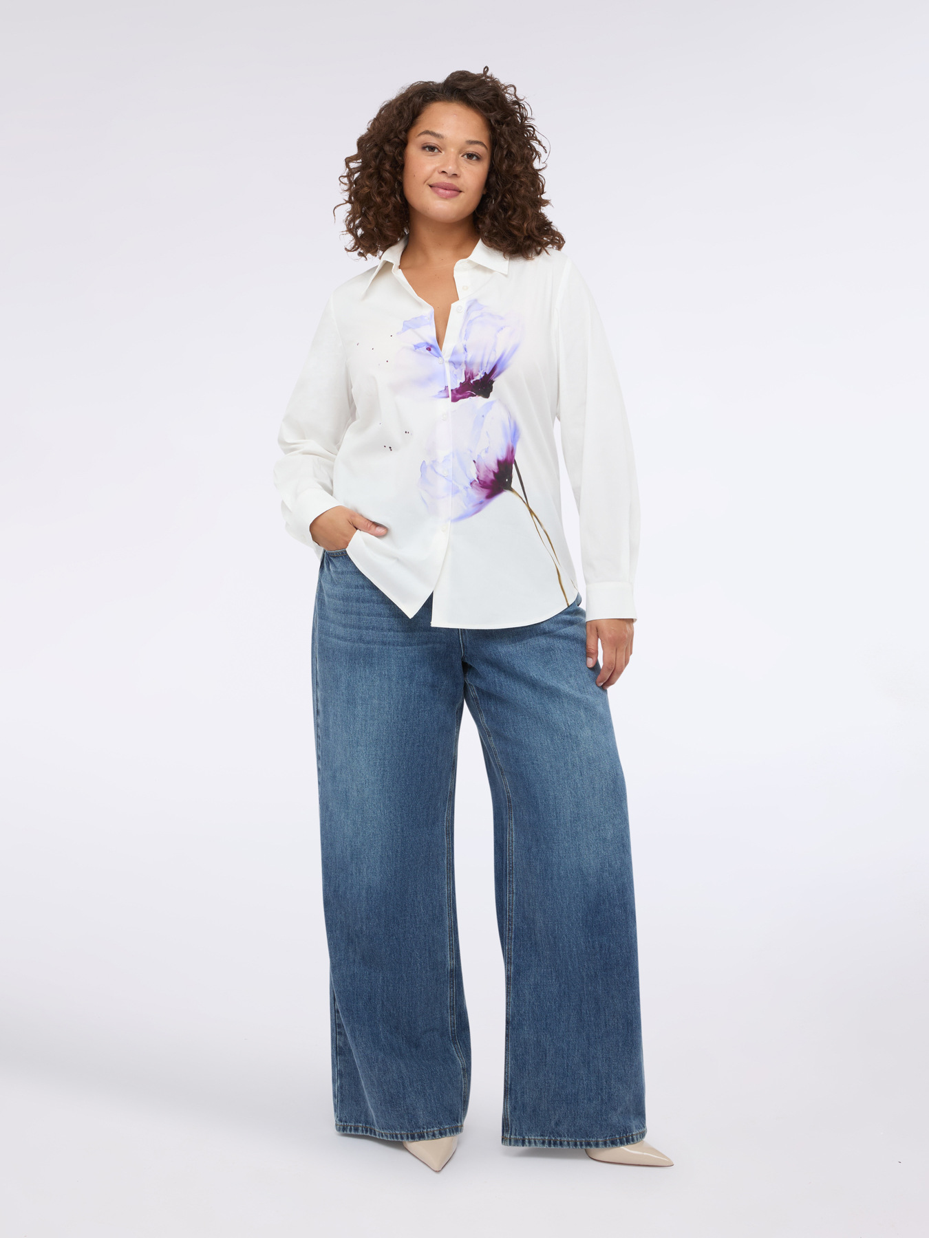 Camicia con stampa floreale image number 0