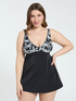 Tankini-Top mit tropischem Print image number 0
