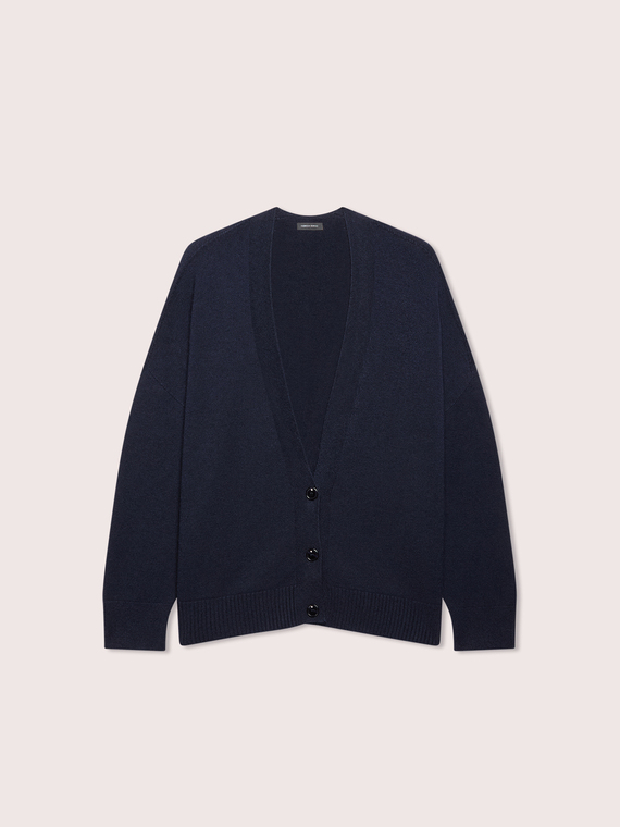 V-neck cardigan in viscose blend
