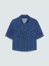 Giacca maniche corte in denim image number 4