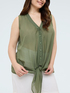 Cotton top with front knot image number 3
