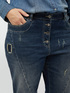 Barrel jeans with tears and patches image number 3