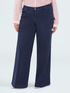 Jeans Wide Leg in Navy-Blau-Waschung image number 0