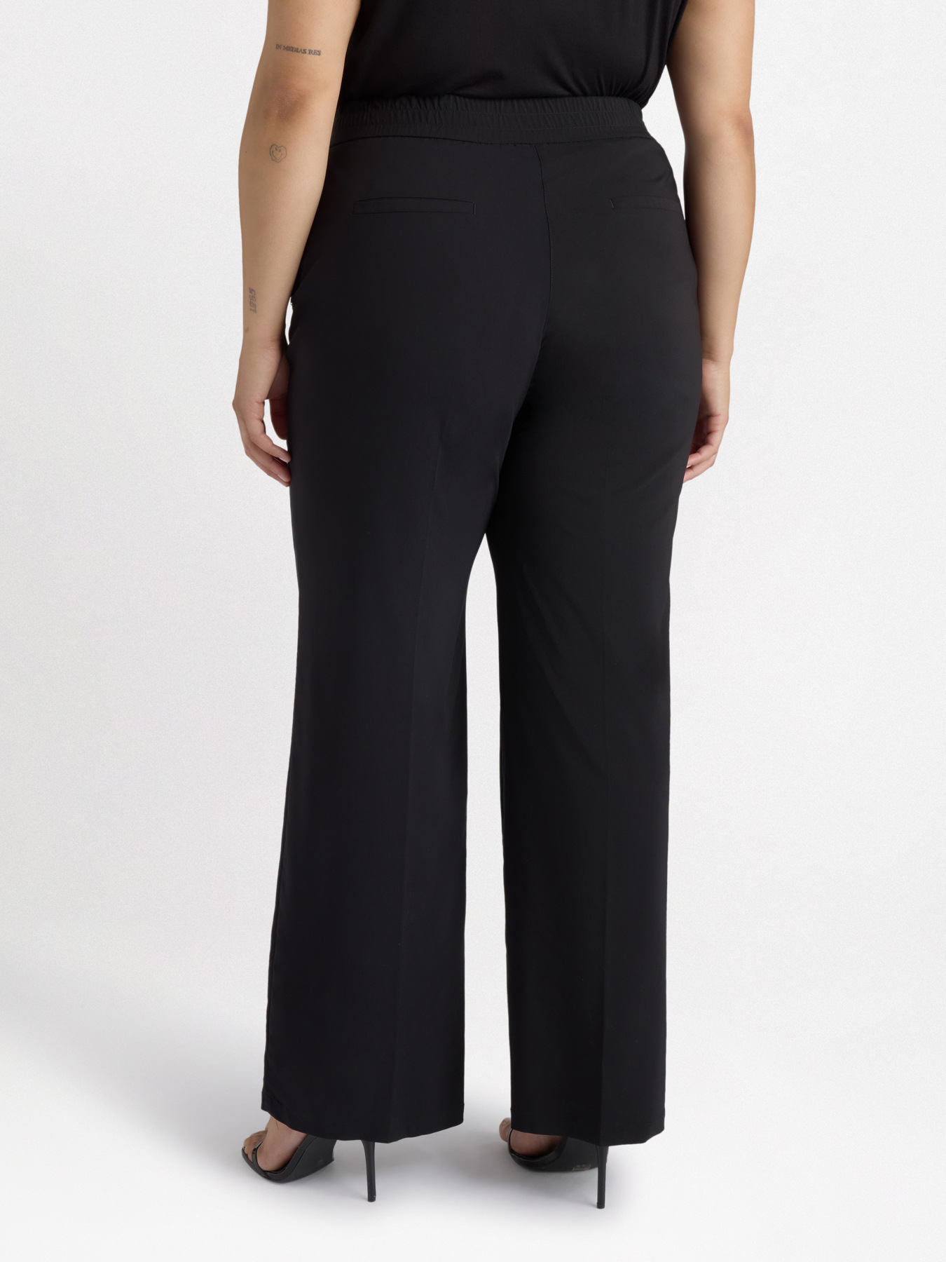 Straight-leg lightweight poplin trousers image number 1