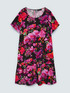 Robe &agrave; fleurs en viscose image number 4