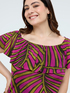 Chill off-shoulder dress with print image number 3