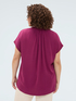 Two-tone t-shirt with sequin butterflies image number 1