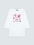 Cotton t-shirt with AMOUR print image number 4