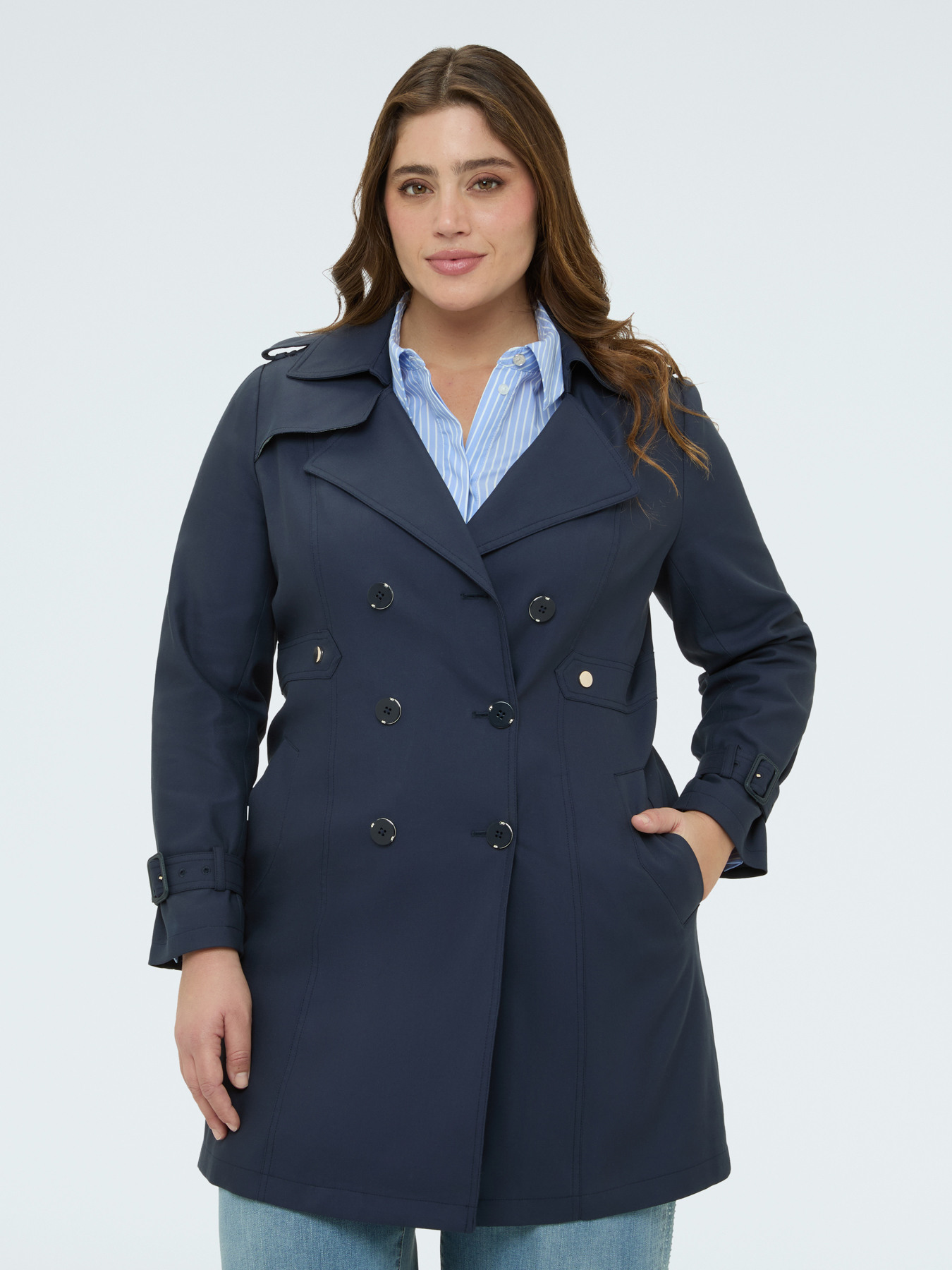 Trenchcoat mit zweireihigem Verschluss image number 1