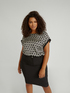 Blusa dalla stampa geometrica image number 2