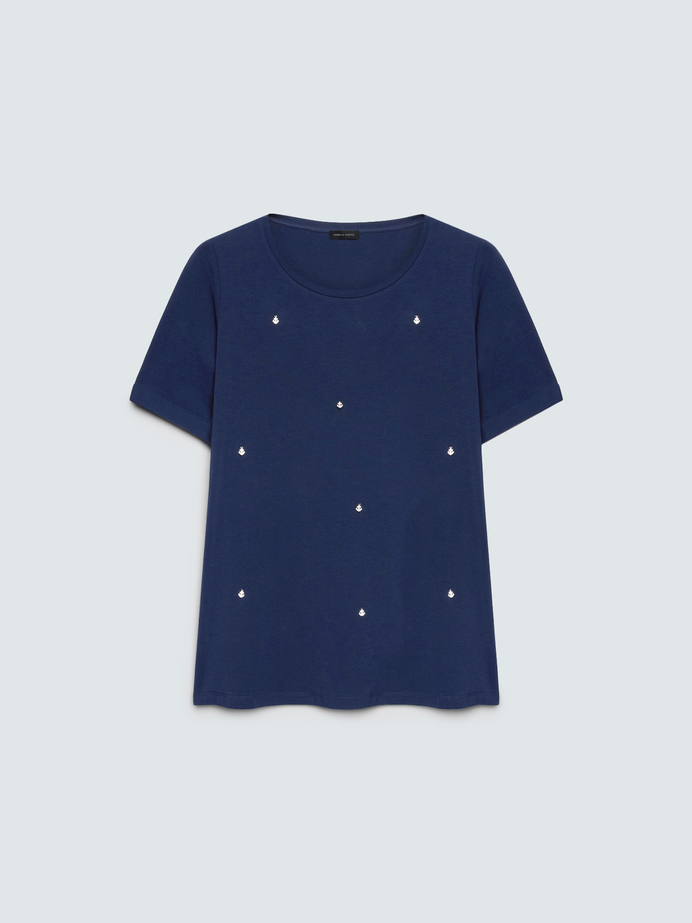 T-shirt in cotone con charms image number 1