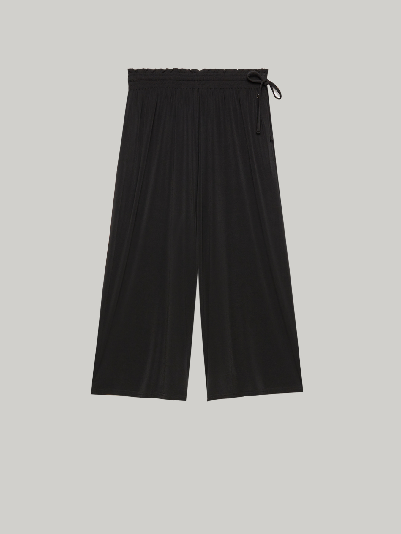 Pantalon cropped avec cordon de serrage &agrave; la taille image number 3