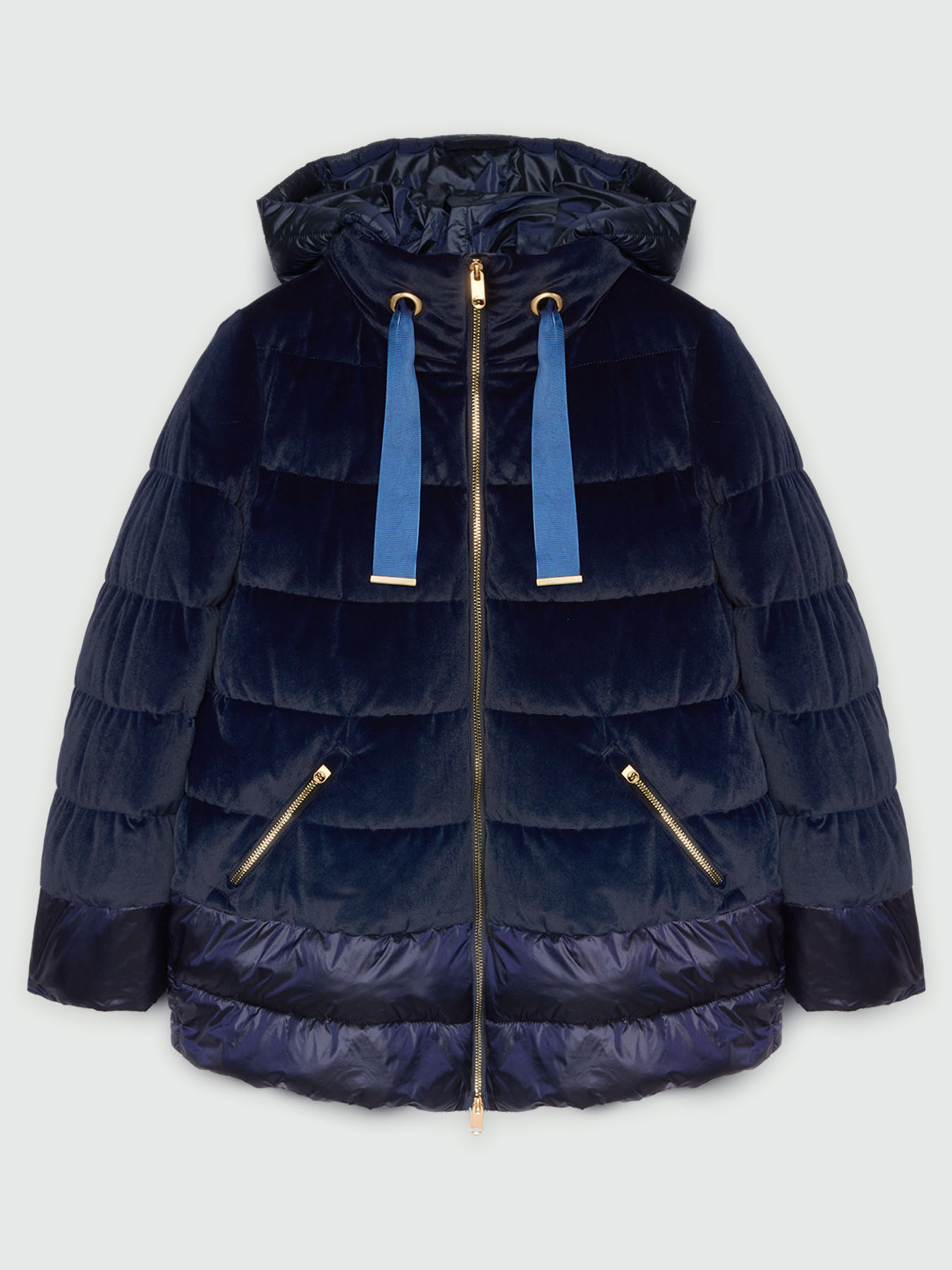 Piumino in velluto e nylon image number 5