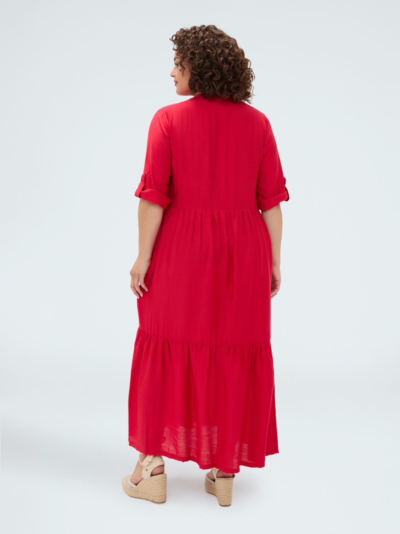 Power shirtdress in viscose blend image number 1