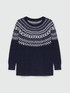 Maglia jacquard a disegni fair isle image number 4