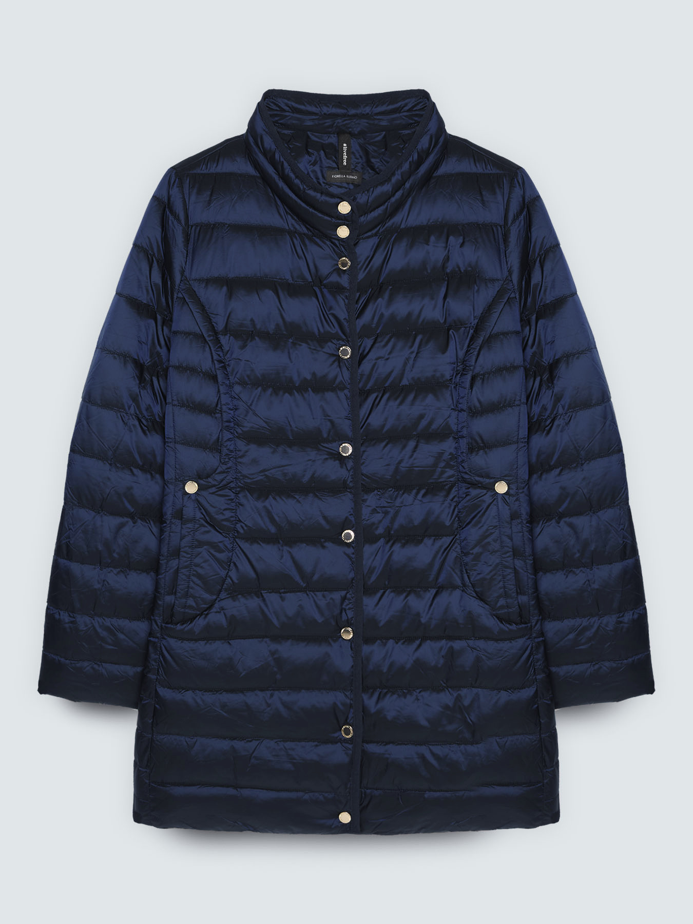 Quilted down jacket with removable hood image number 6