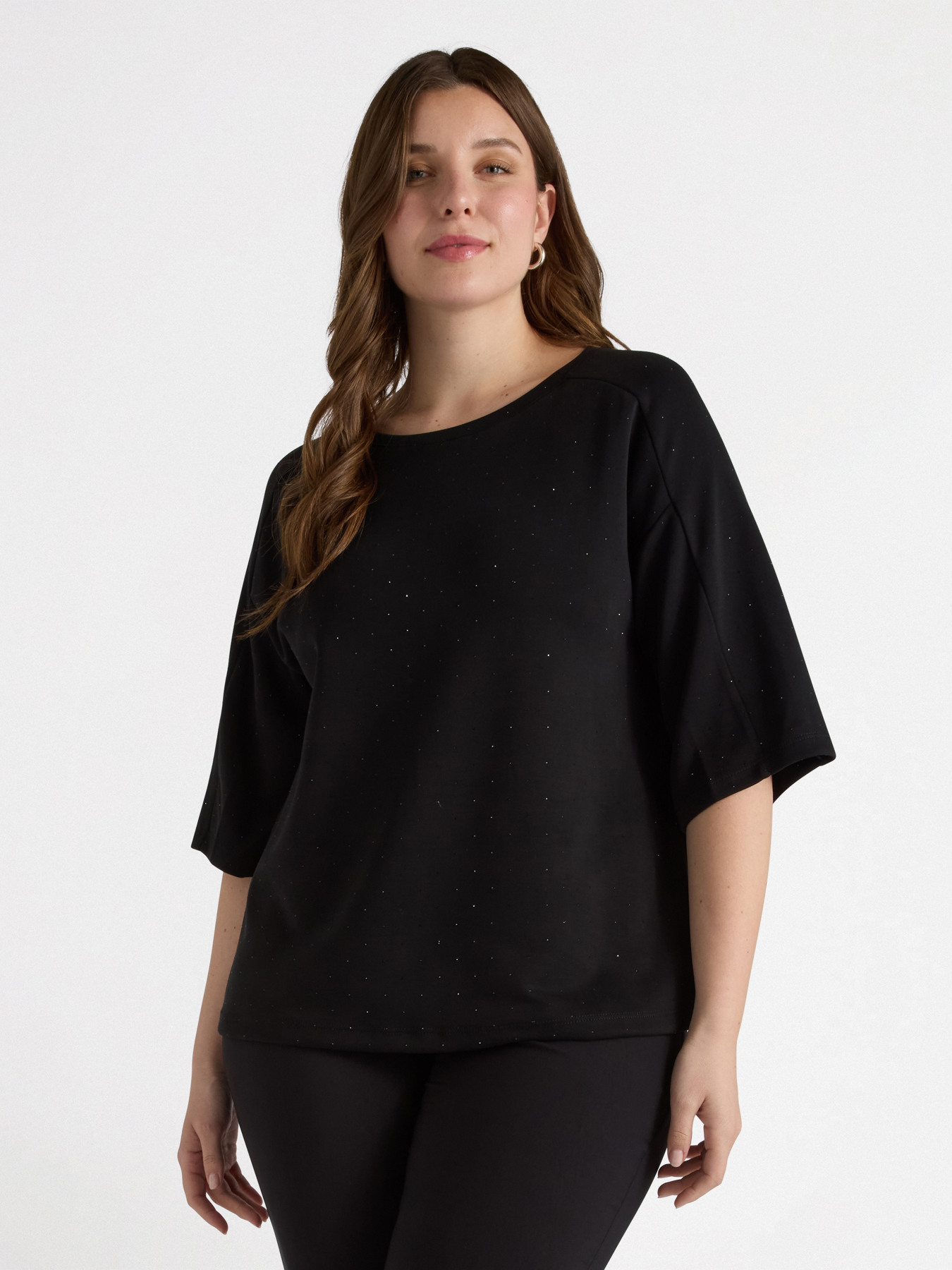 Sweatshirt with rhinestones image number 0