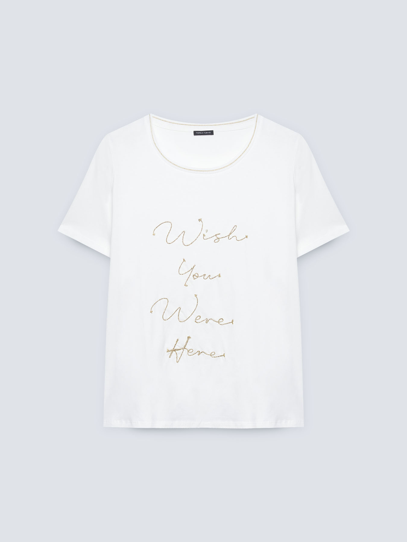 T-shirt with golden lettering image number 4