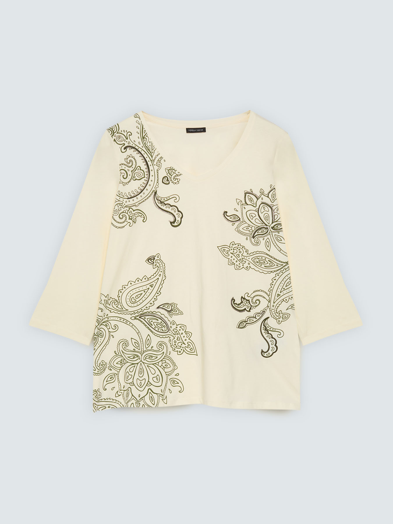 T-shirt en coton imprim&eacute; paisley image number 0