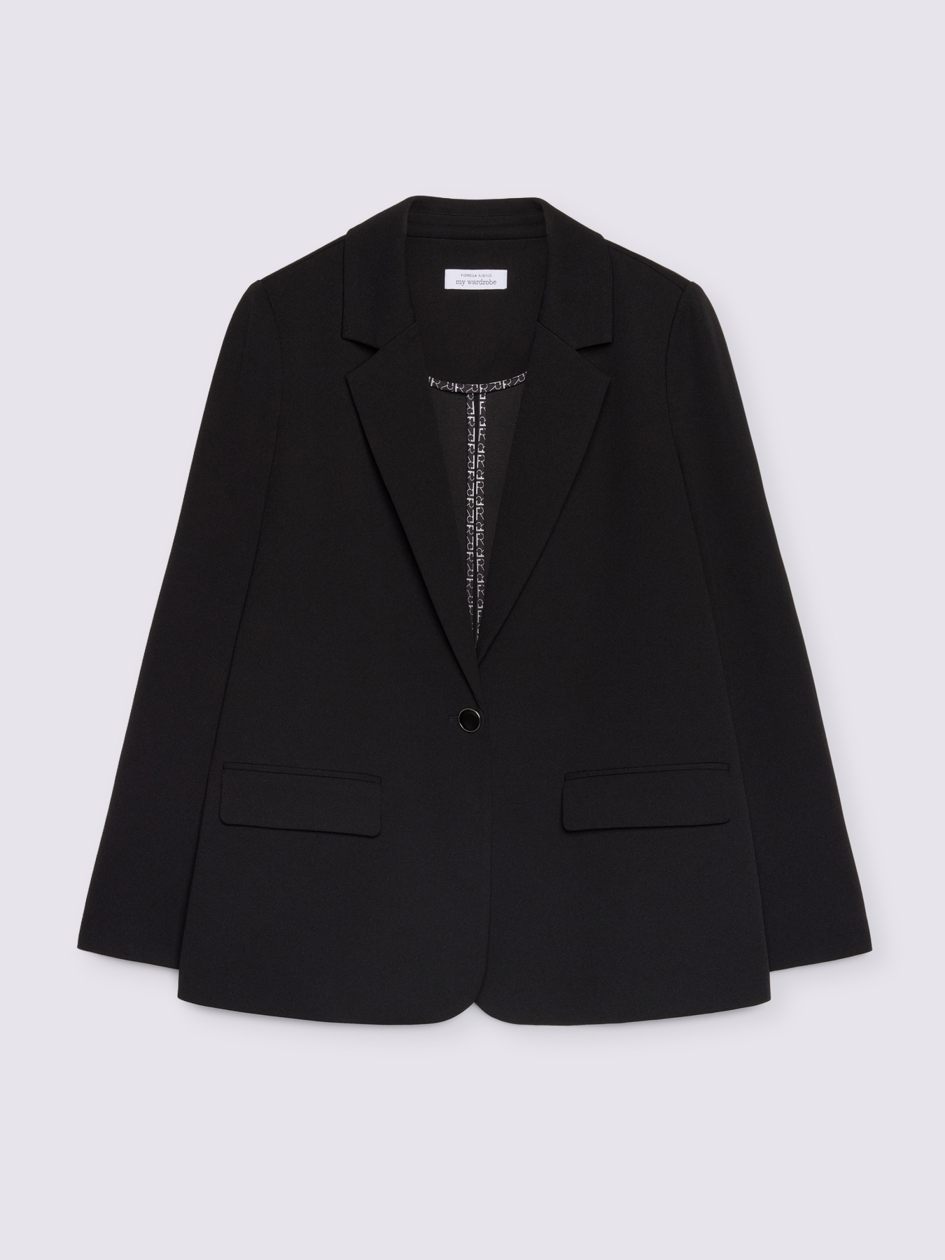 Relaxed-fit blazer in stretch fabric image number 1