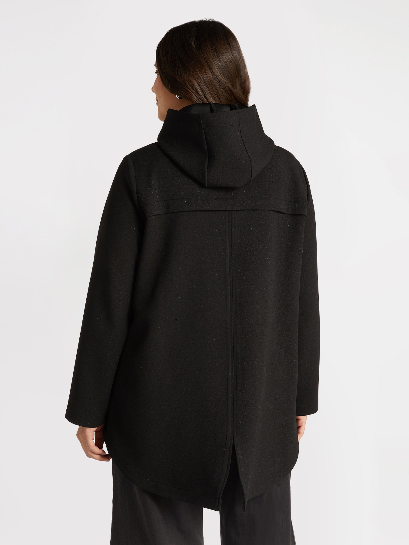 Parka con capucha y jareta image number 1