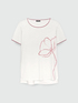 T-shirt avec broderie florale image number 4