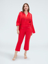 Kick Flare Pants in lightweight cotton image number 2